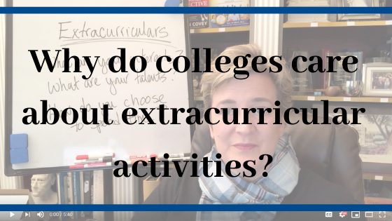 Why do colleges care about extracurricular activities?